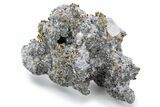 Calcite and Iridescent Chalcopyrite on Dolomite - Missouri #241815-1